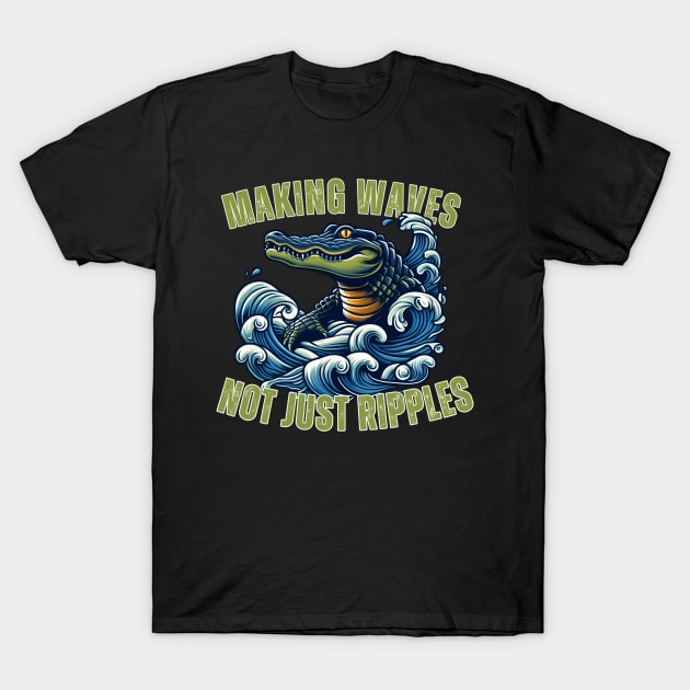 Wave-Maker Alligator T-Shirt by Annabelhut